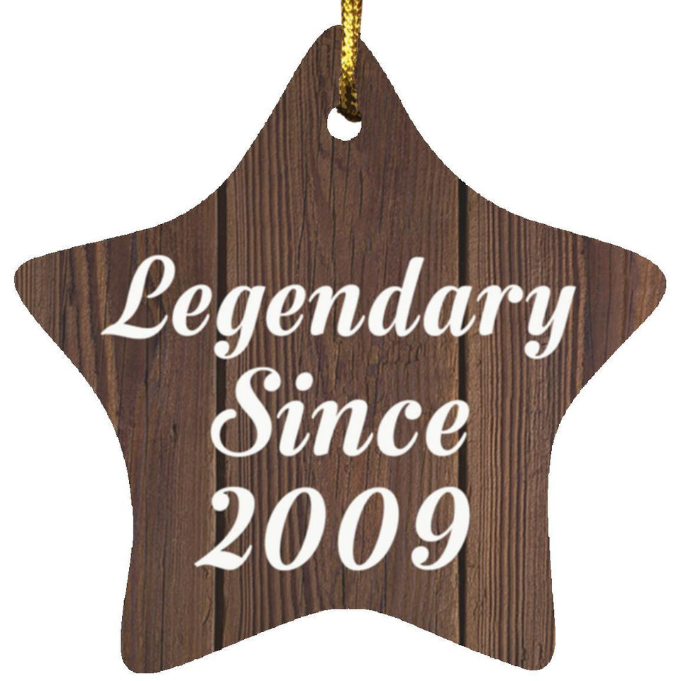 15th Birthday Legendary Since 2009 - Star Ornament D