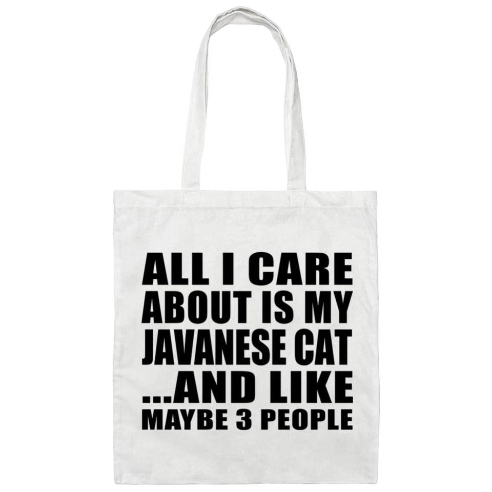All I Care About Is My Javanese Cat - Tote Bag White