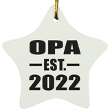 Opa Established EST. 2022 - Star Ornament