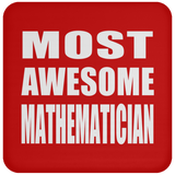 Most Awesome Mathematician - Drink Coaster