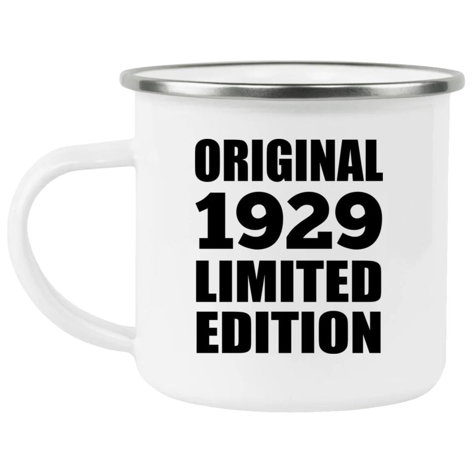 95th Birthday Original 1929 Limited Edition - 12oz Camping Mug