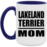 Lakeland Terrier Mom - 15oz Accent Mug Purple