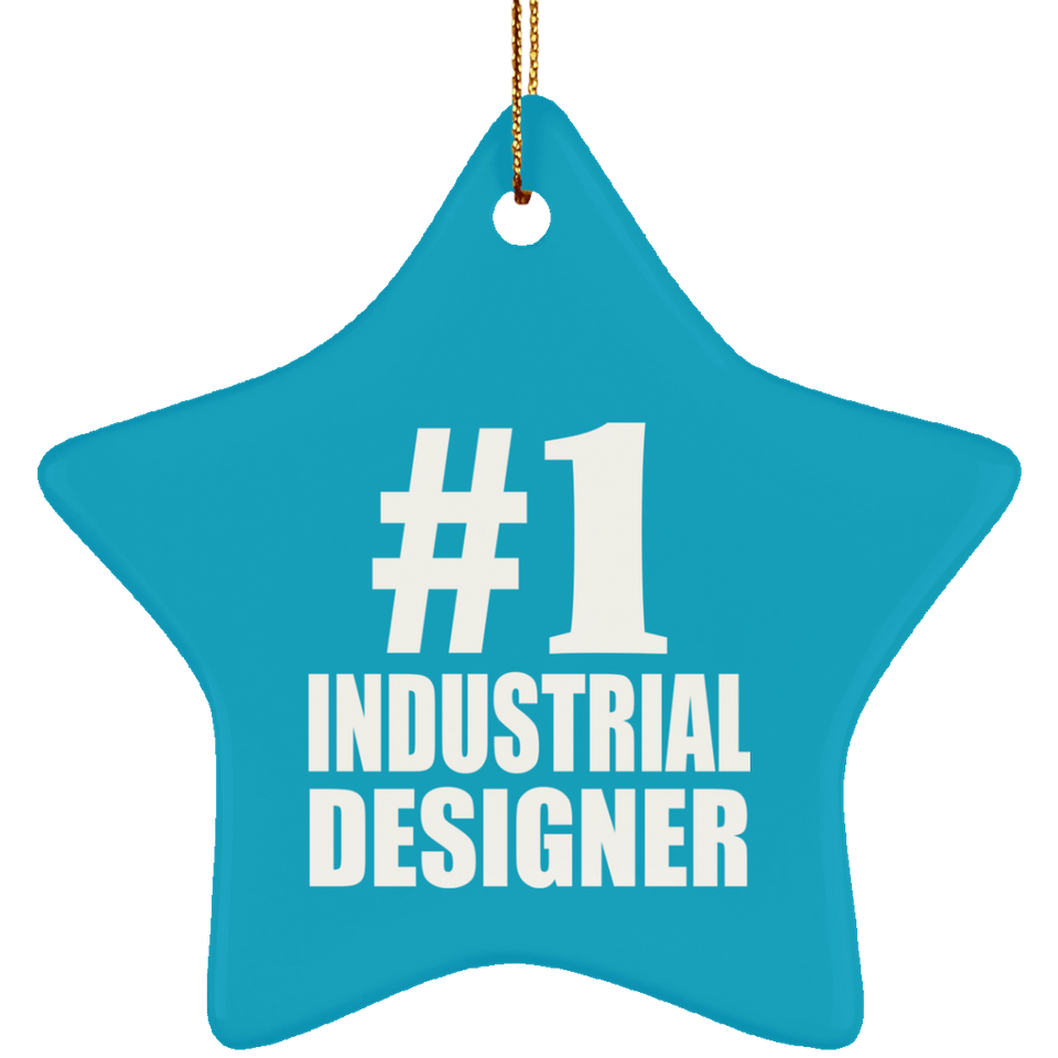 Number One #1 Industrial Designer - Star Ornament