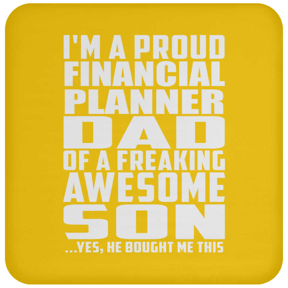 Proud Financial Planner Dad Of Awesome Son - Drink Coaster