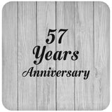 57th Anniversary 57 Years Anniversary - Drink Coaster F