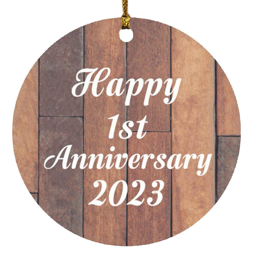 Happy 1st Anniversary 2023 - Circle Ornament E