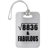94th Birthday Square Root of 8836 & Fabulous - Luggage Bag Tag