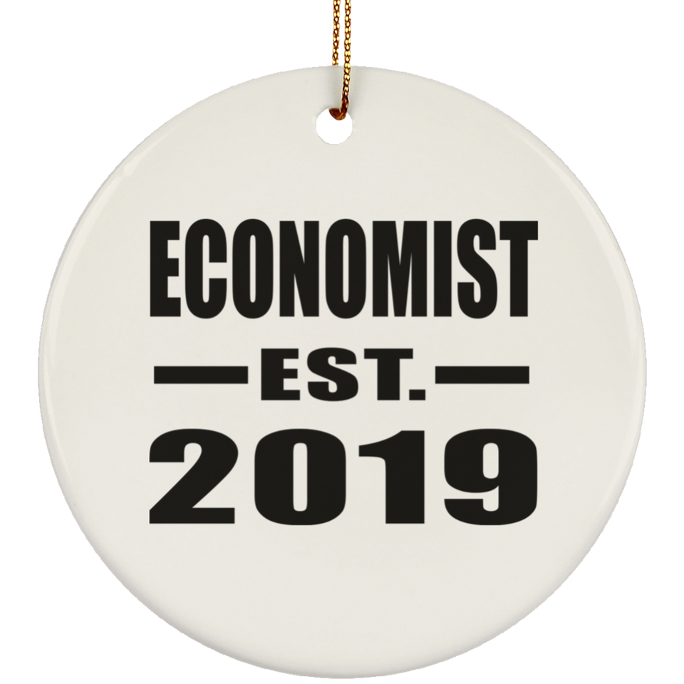 Economist Established EST. 2019 - Circle Ornament