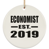 Economist Established EST. 2019 - Circle Ornament