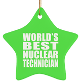 World's Best Nuclear Technician - Star Ornament