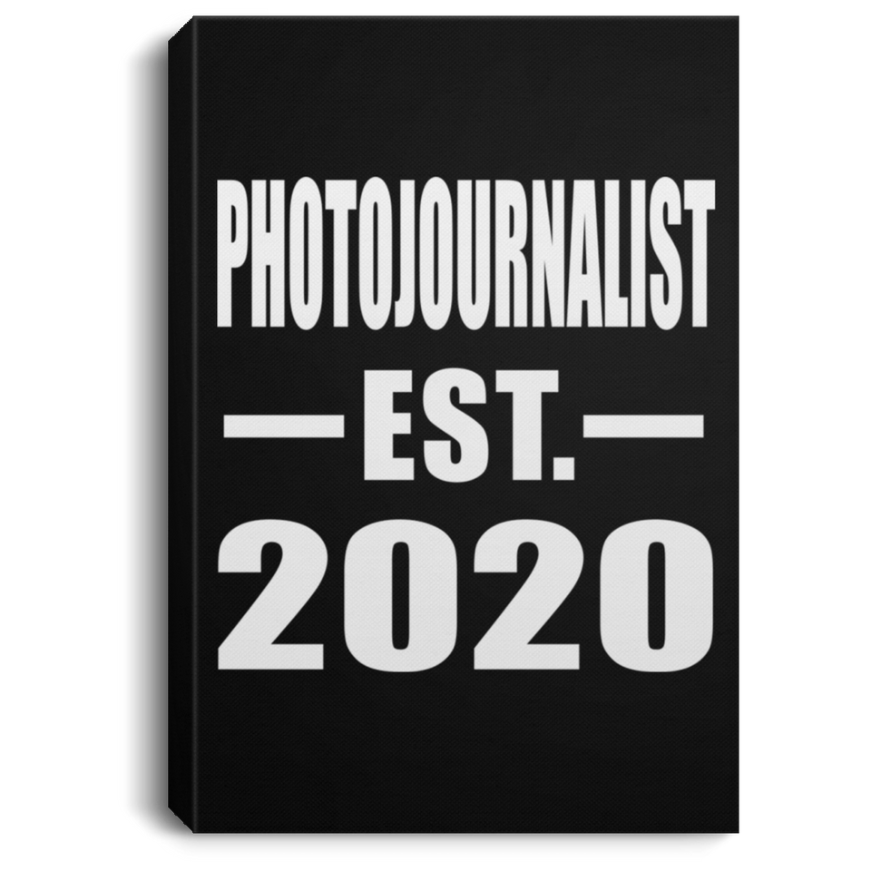 Photojournalist Established EST. 2020 - Canvas Portrait