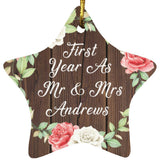 First Year As Mr & Mrs Andrews - Star Ornament A