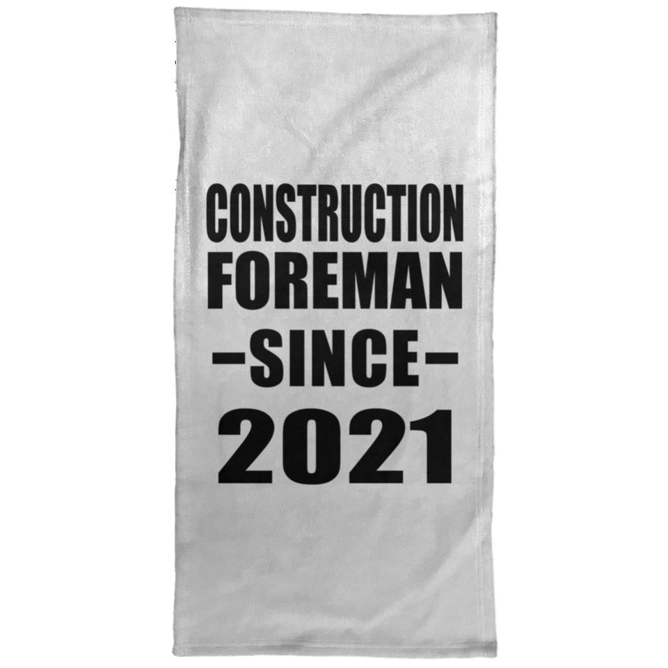 Construction Foreman Since 2021 - Hand Towel