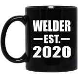 Welder Established EST. 2020 - 11oz Coffee Mug Black