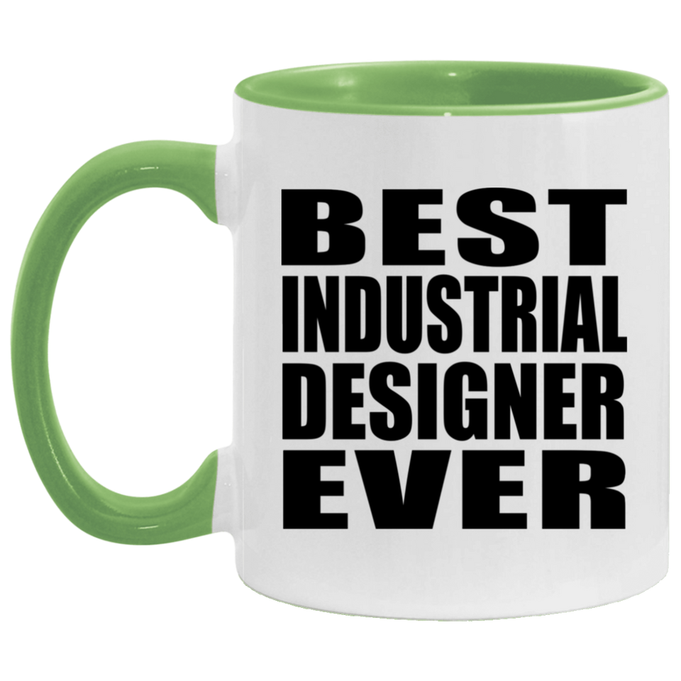 Best Industrial Designer Ever - 11oz Accent Mug Green