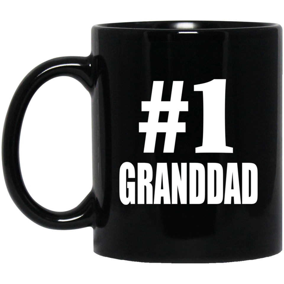Number One #1 Granddad - 11 Oz Coffee Mug Black