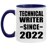 Technical Writer Since 2022 - 11oz Accent Mug Purple