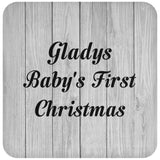 Gladys Baby's First Christmas - Drink Coaster F
