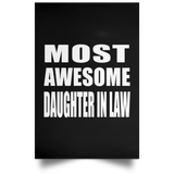 Most Awesome Daughter In Law - Poster Portrait