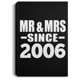 18th Anniversary Mr & Mrs Since 2006 - Canvas Portrait