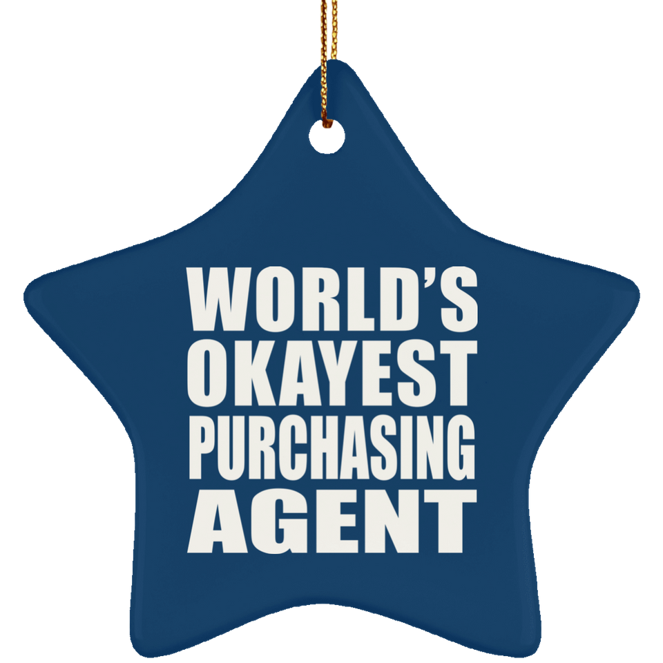 World's Okayest Purchasing Agent - Star Ornament