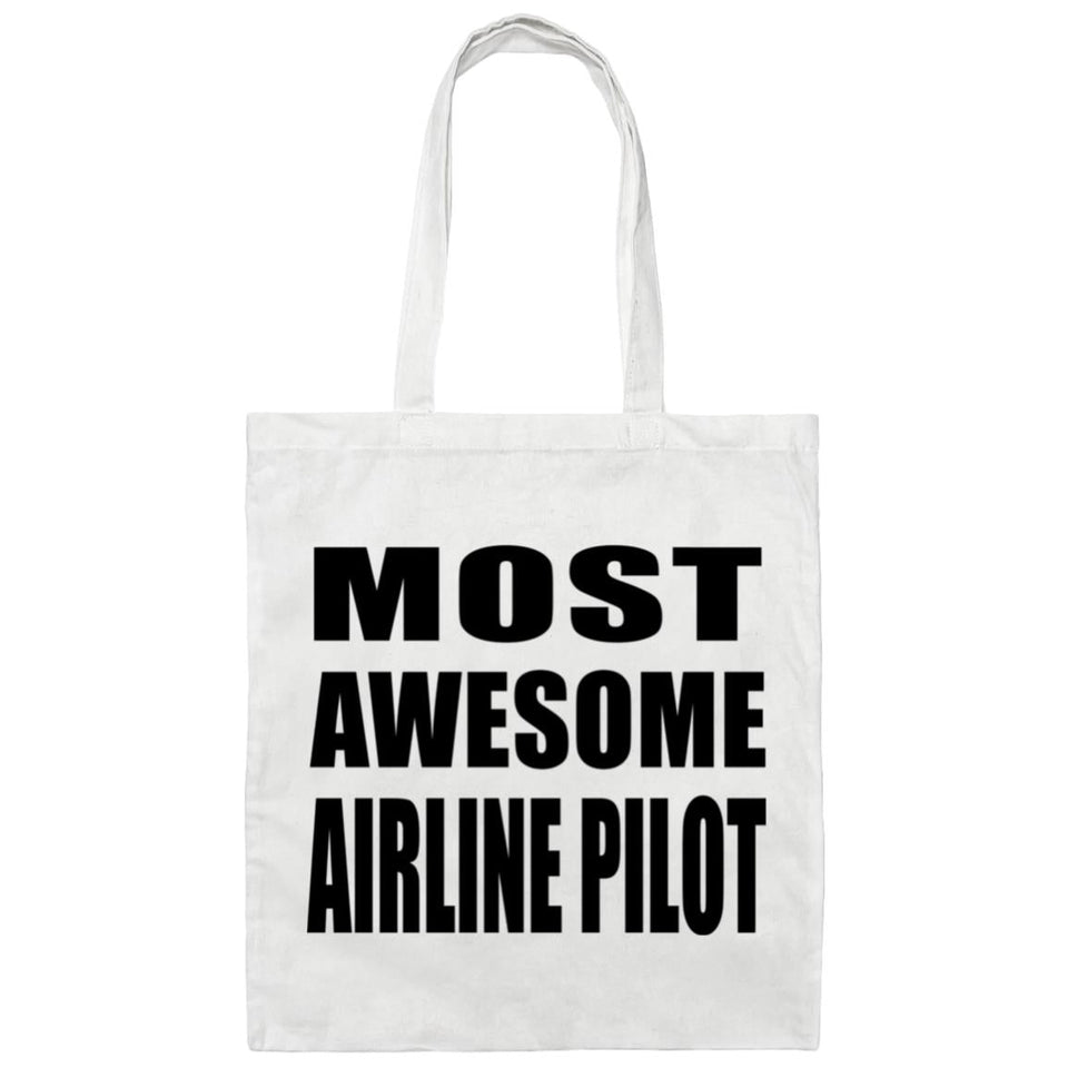 Most Awesome Airline Pilot - Tote Bag White