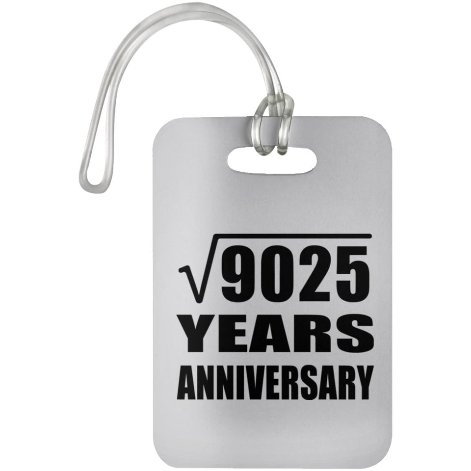 95th Anniversary Square Root of 9025 Years Anniversary - Luggage Bag Tag