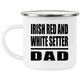 Irish Red And White Setter Dad - 12oz Camping Mug