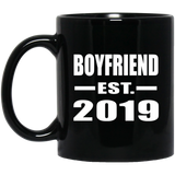 Boyfriend Established EST. 2019 - 11oz Coffee Mug Black