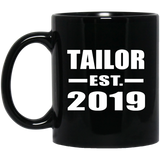 Tailor Established EST. 2019 - 11oz Coffee Mug Black