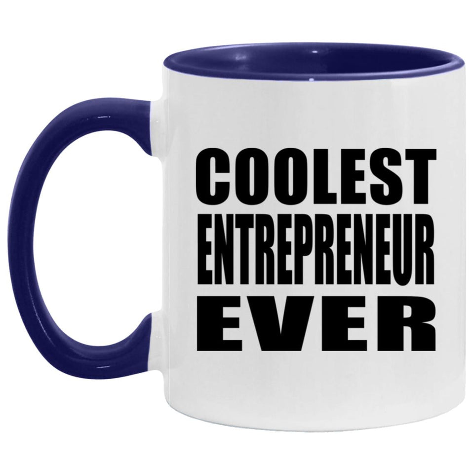 Coolest Entrepreneur Ever - 11oz Accent Mug Purple