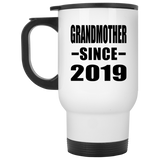 Grandmother Since 2019 - White Travel Mug