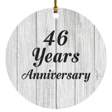 46th Anniversary 46 Years Anniversary - Circle Ornament F