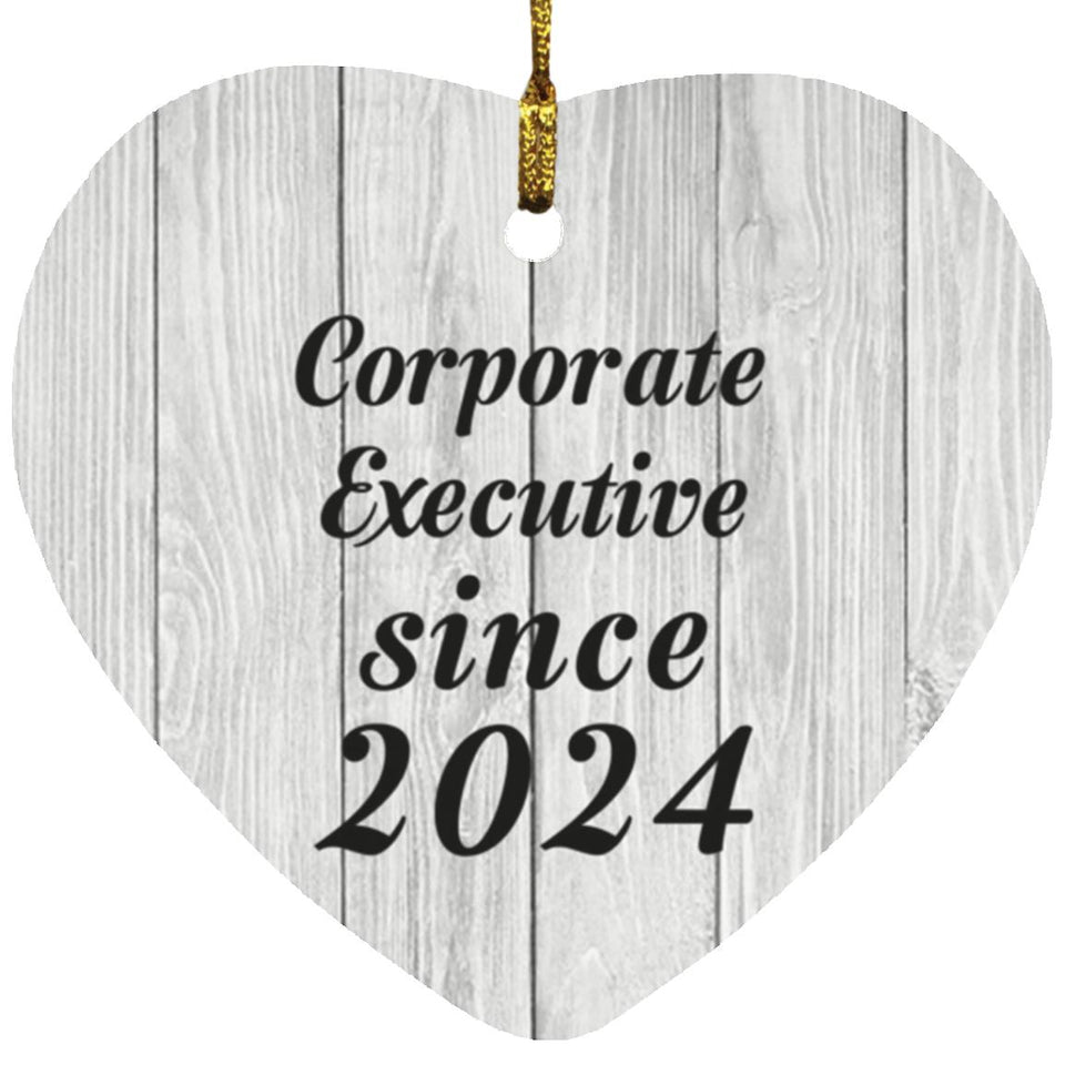 Corporate Executive Since 2024 - Heart Ornament F