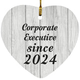 Corporate Executive Since 2024 - Heart Ornament F