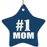 Number One #1 Mom - Star Ornament
