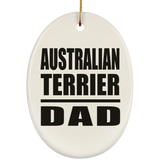 Australian Terrier Dad - Oval Ornament