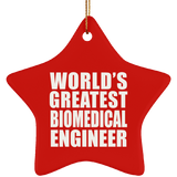World's Greatest Biomedical Engineer - Star Ornament