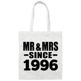 28th Anniversary Mr & Mrs Since 1996 - Tote Bag White