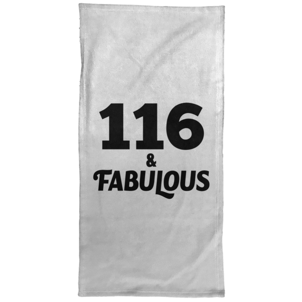 116th Birthday 116 & Fabulous - Hand Towel
