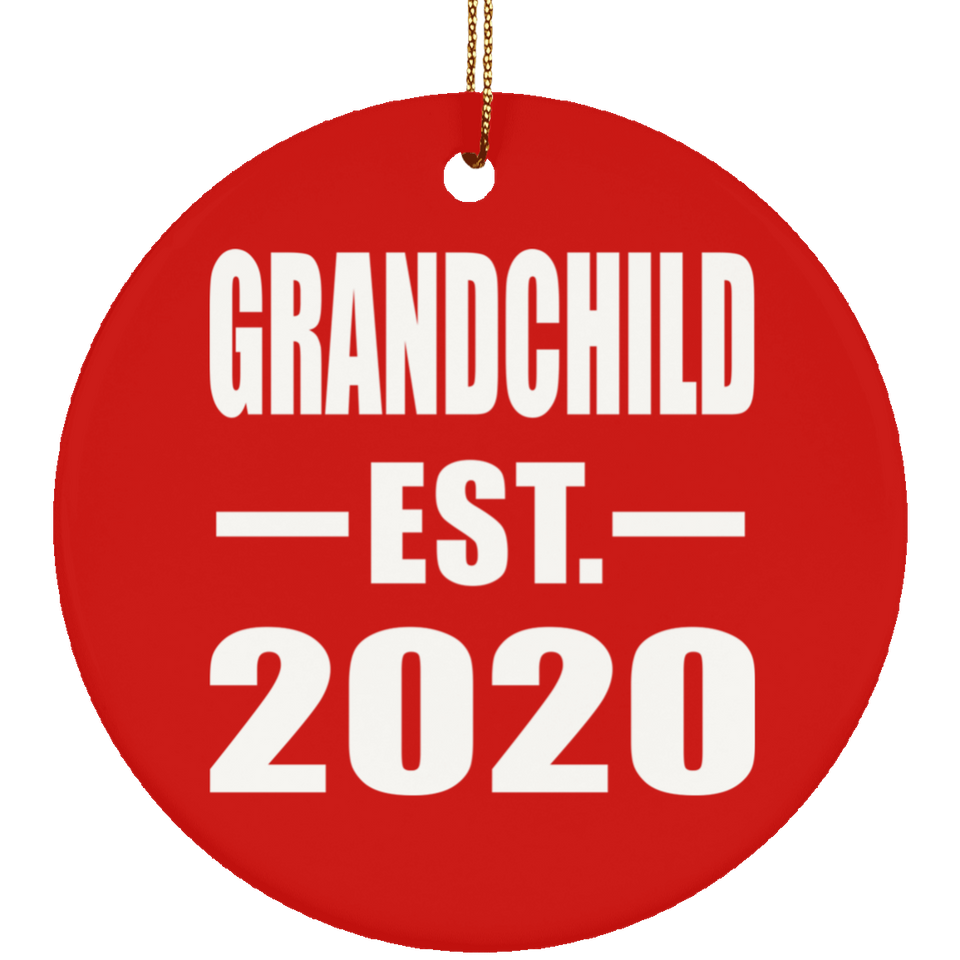 Grandchild Established EST. 2020 - Circle Ornament