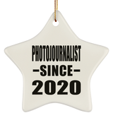 Photojournalist Since 2020 - Star Ornament