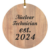 Nuclear Technician Established Est. 2024 - Circle Ornament C