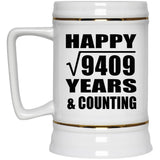 Happy 97th Anniversary Square Root of 9409 Years & Counting - Beer Stein