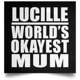 Lucille World's Okayest Mum - Poster Square