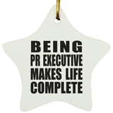 Being PR Executive Makes Life Complete - Star Ornament