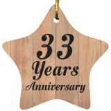33rd Anniversary 33 Years Anniversary - Star Ornament C