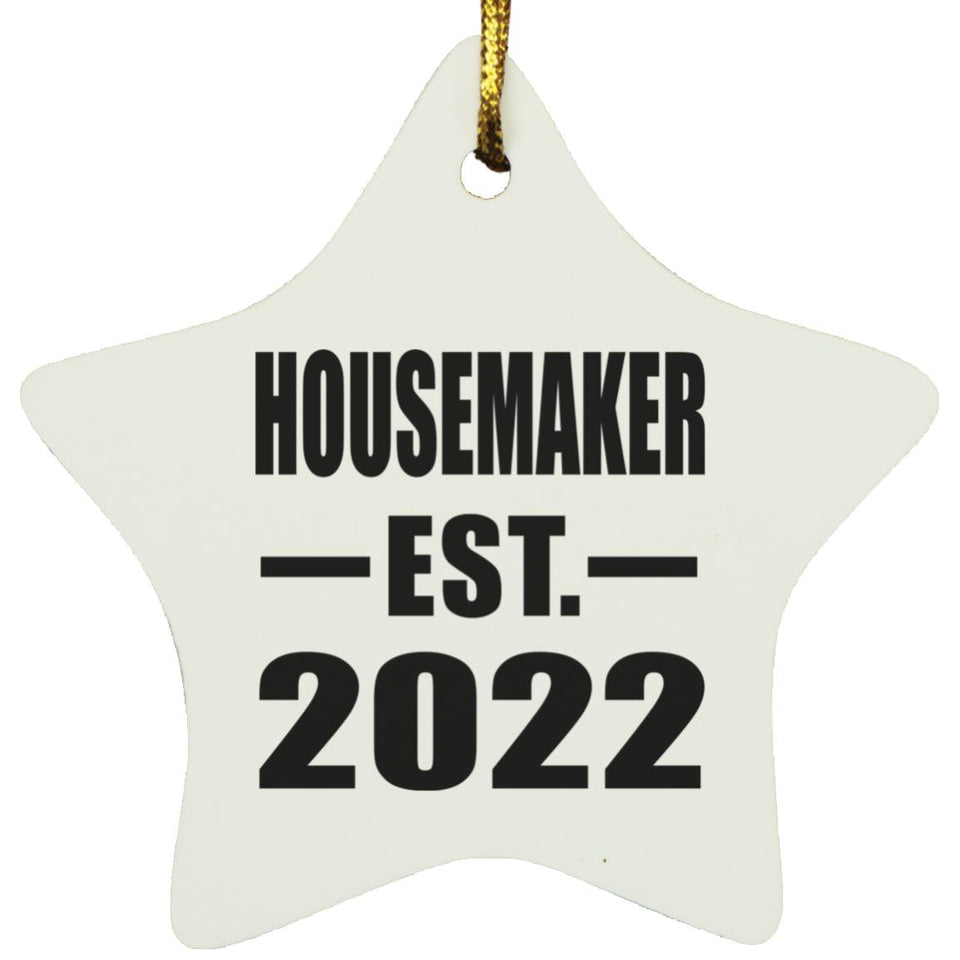 Housemaker Established EST. 2022 - Star Ornament