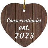 Conservationist Established Est. 2023 - Heart Ornament D