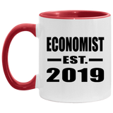 Economist Established EST. 2019 - 11oz Accent Mug Red